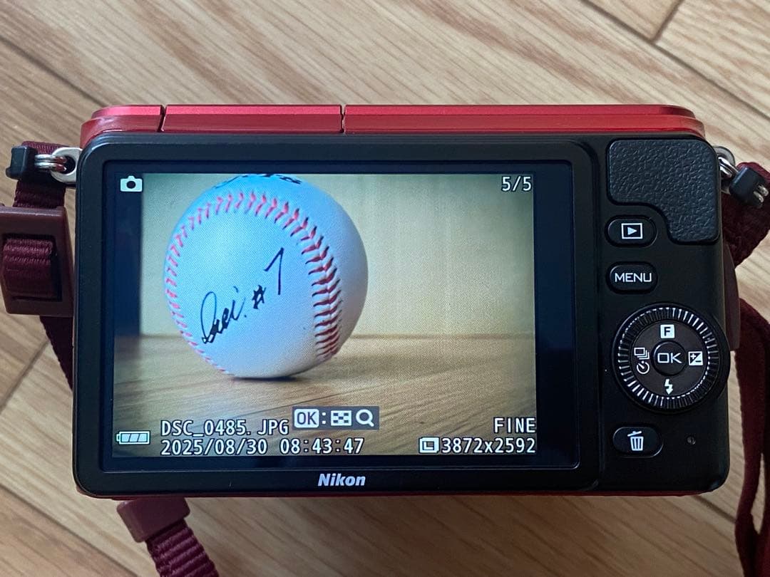 Nikon 1 S1 レッド 10-30mmレンズ付き