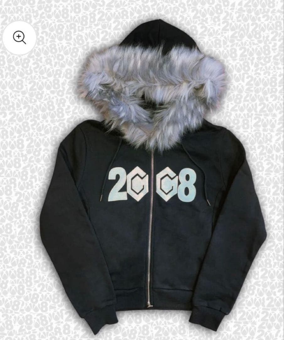 fti fuckthisindustry ファー　パーカー フーディー　黒　L