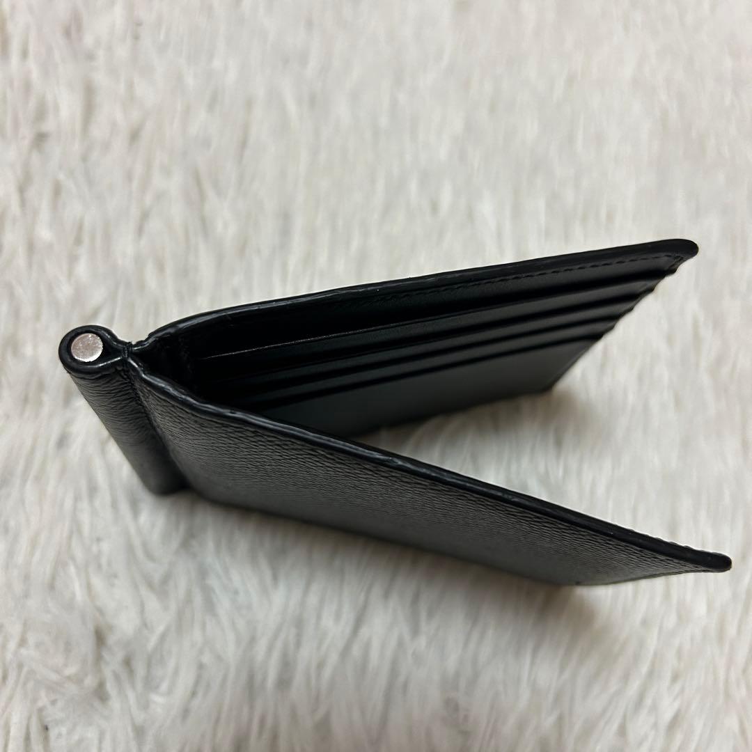 ⭐️美品⭐️セリーヌ マネークリップ ブラック グレインレザー メンズ 折り財布