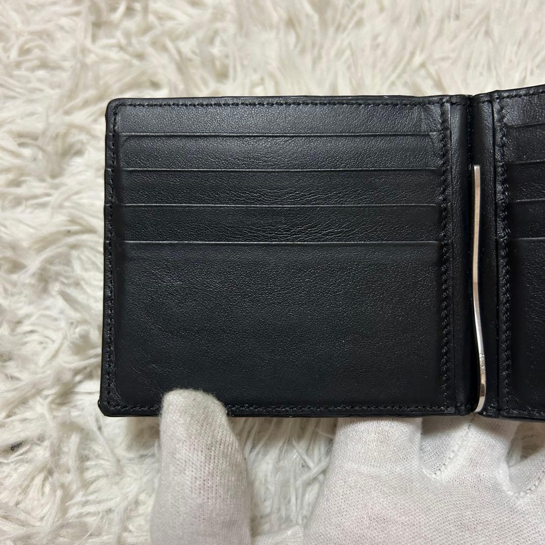 ⭐️美品⭐️セリーヌ マネークリップ ブラック グレインレザー メンズ 折り財布
