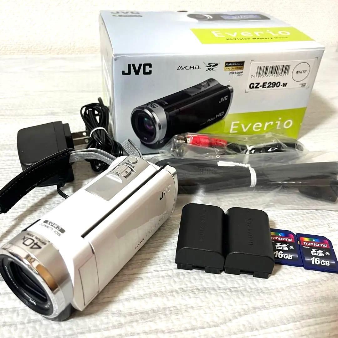 【極美品】JVC Everio GZ-E290W ホワイト