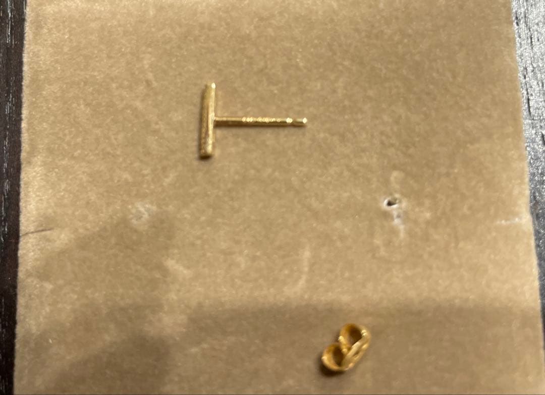 【美品】エテete K18YG パーティクル ピアス　片耳