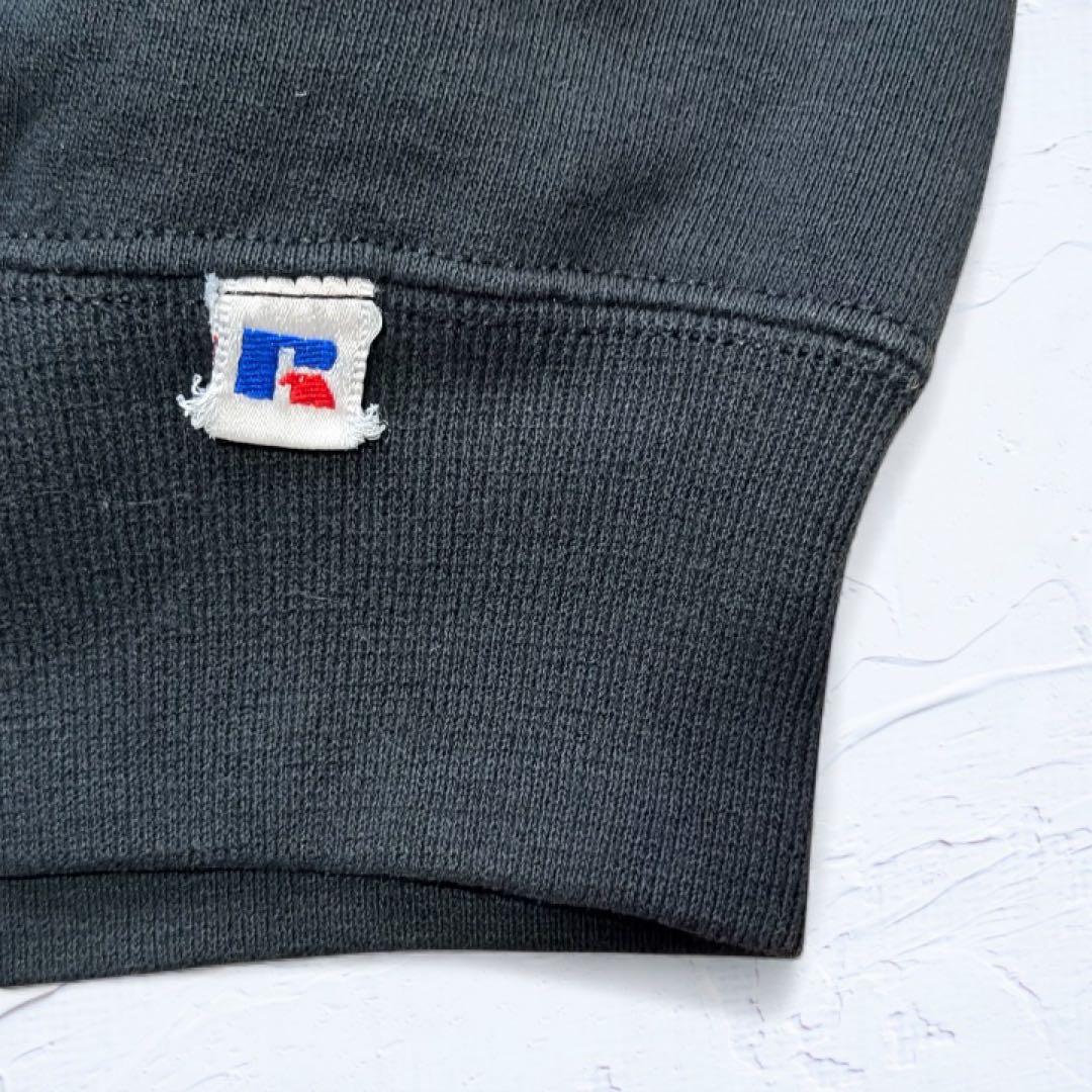 90s RUSSELL ブラック 無地スウェット USA製 サイズM