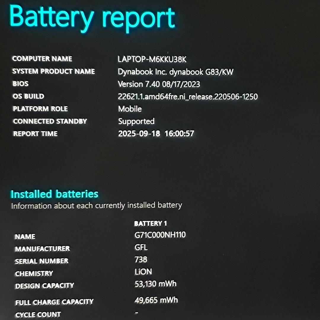 すぐ使える dynabook G83/KW 16GB/256GB　第12世代i5