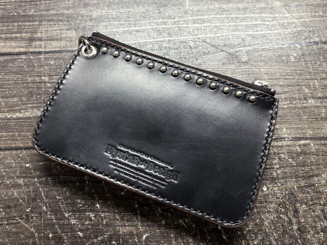 クロムエクセルレザー　スタッズ&アポロコンチョ　ユーティリティウォレット