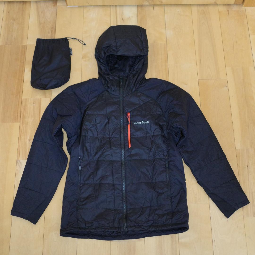 モンベル U.L.サーマラップ パーカ Men's ブラック L エクセロフト