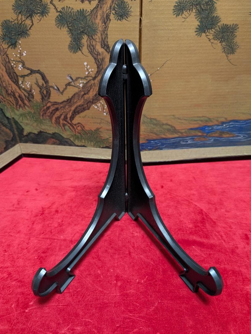 飾り大皿　特大　龍　皿立て付　45cm