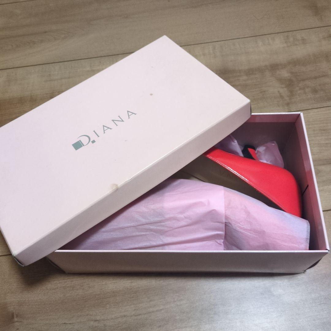 【新品未使用】Diana ピンク パンプス 箱付き ハイヒール 26cm