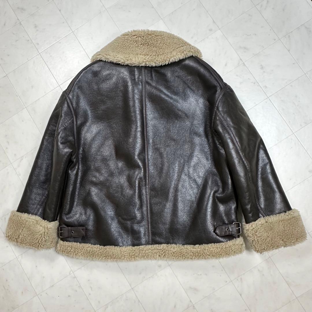 〈美品〉ZARA ザラ【L】ダブルフェイスライダースジャケット