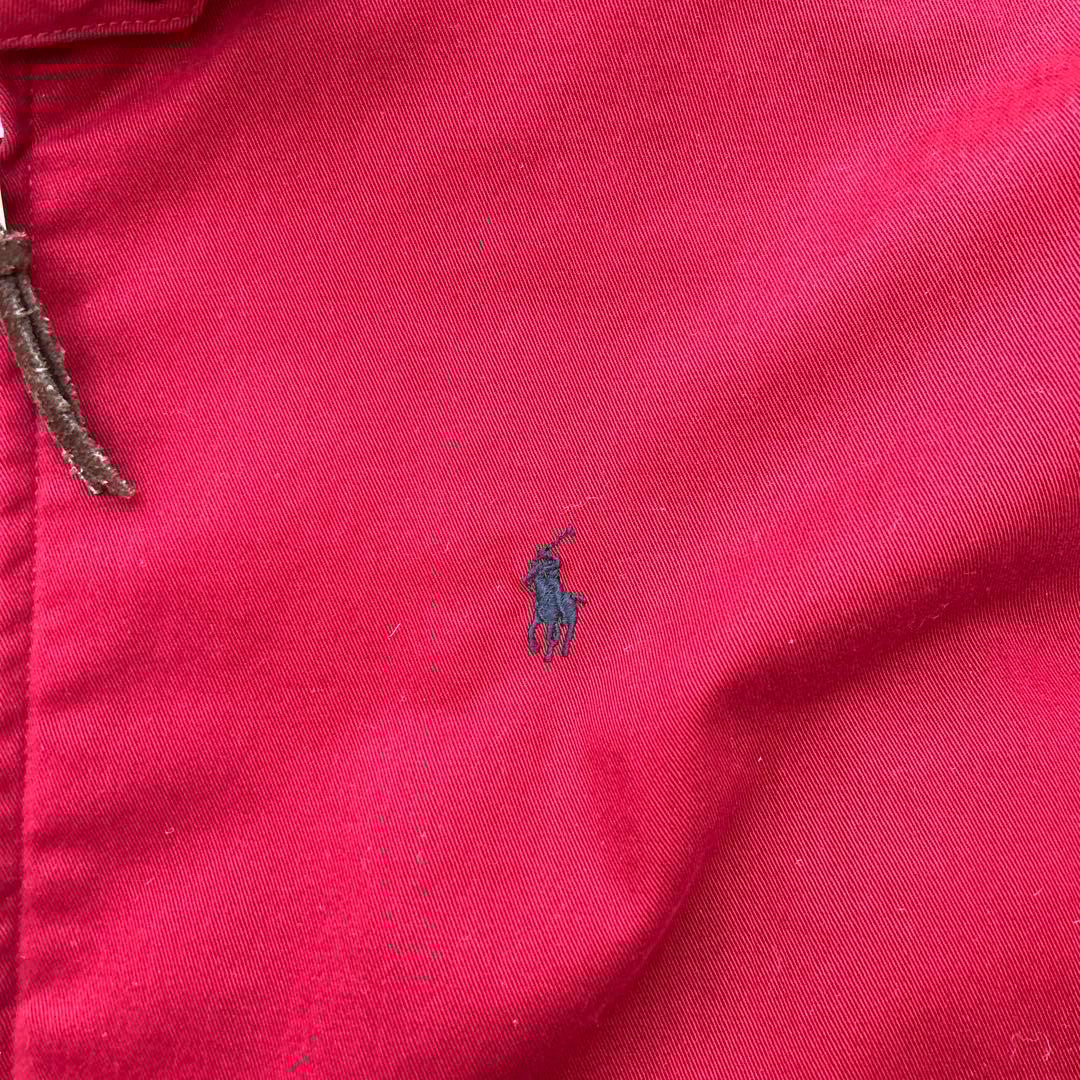90s POLO RALPH LAUREN スウィングトップ 赤M 短丈