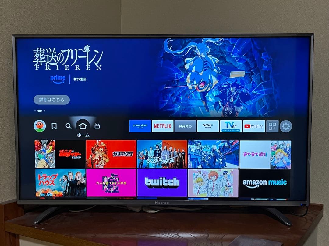 Hisense 40インチ LED液晶テレビ HS40K225 リモコン・FS付