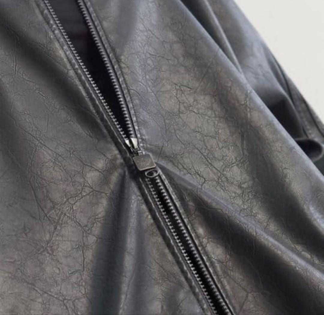 M Adidas プレザー ファイヤーバード トラックトップ レザージャケット