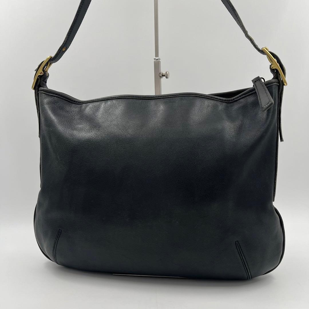 【稀品】オールドコーチ　ヴィンテージ　ショルダーバッグ グラブタンレザー　黒