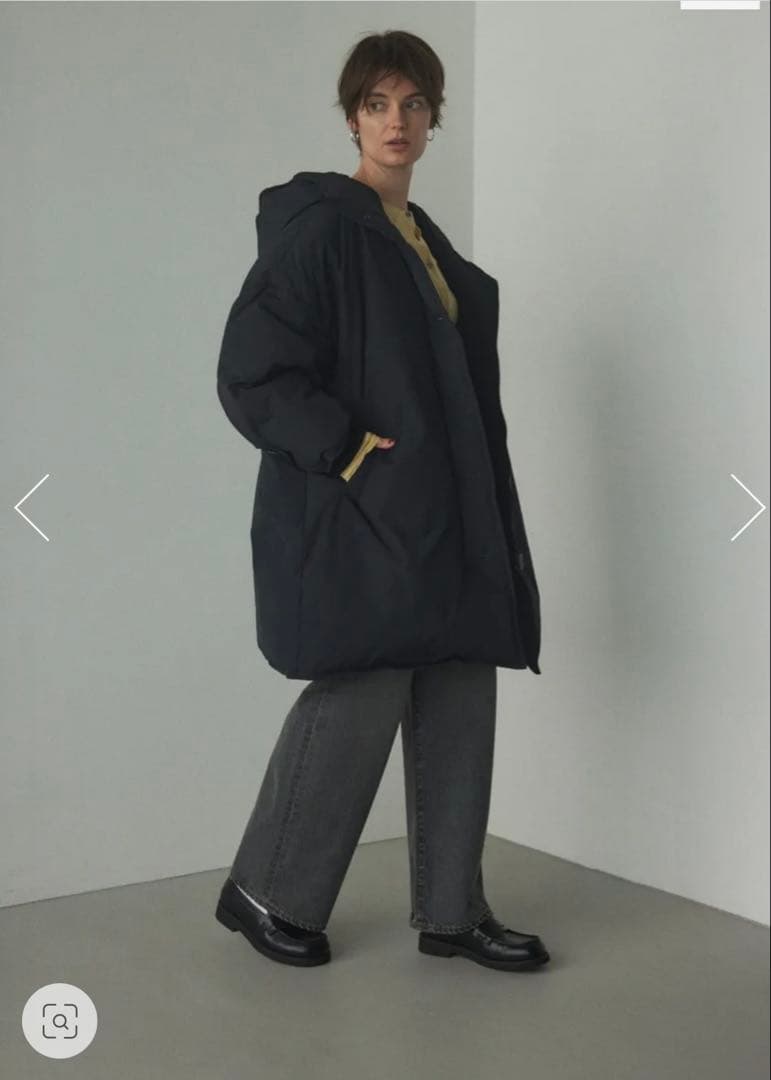 hood down coat BLACK BY MOUSSYブラックバイマウジー