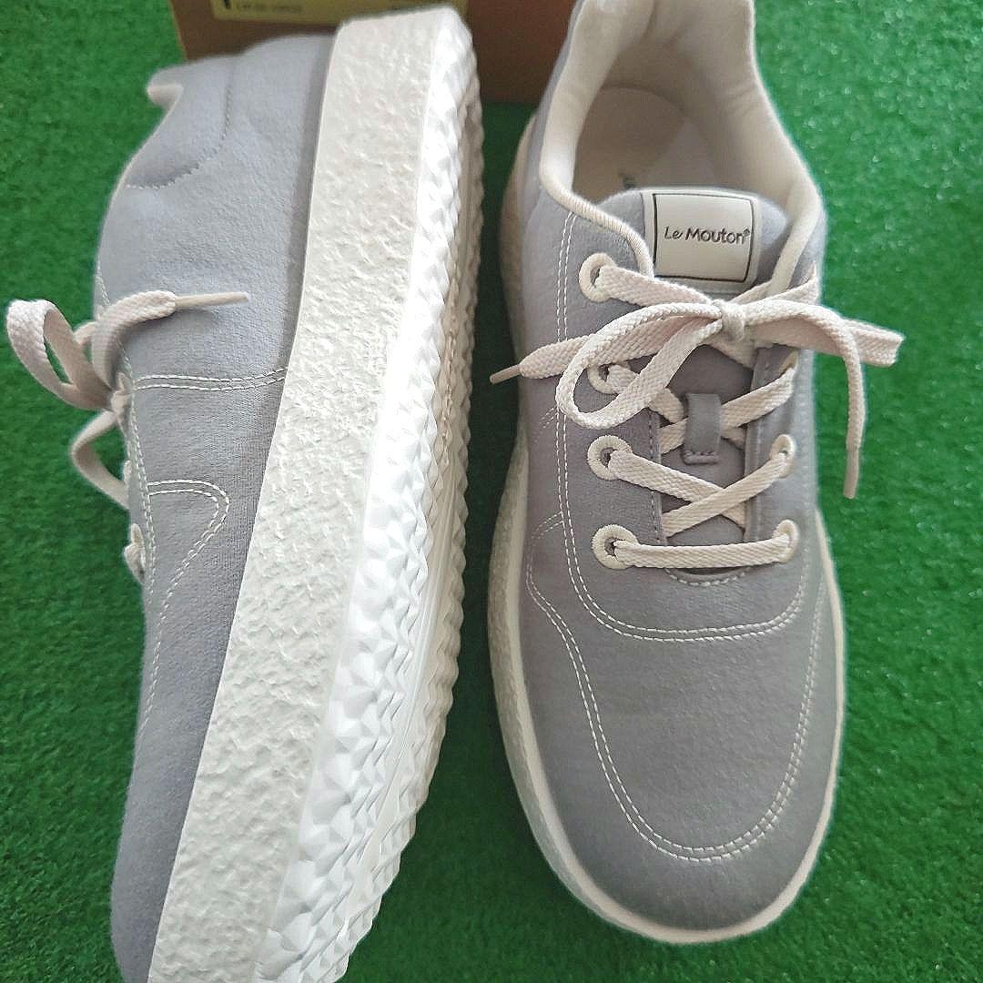 ルムトン フォレスト / 疲れない 軽い メリノウール 靴　グレー29cm