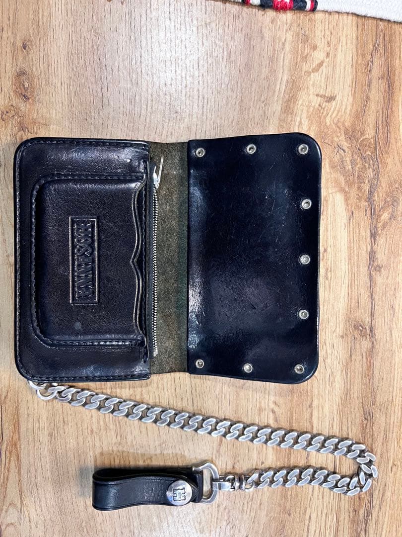 TENDERLOIN HOSANNA スタッズ付きレザー長財布