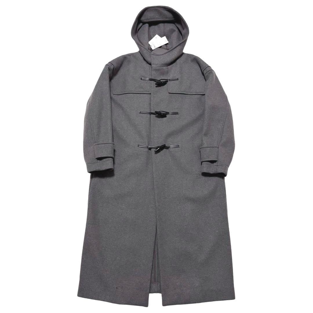 ✨新品タグ付き✨アンクレイヴ　ロング　ダッフルコート　ウールメルトン　グレー