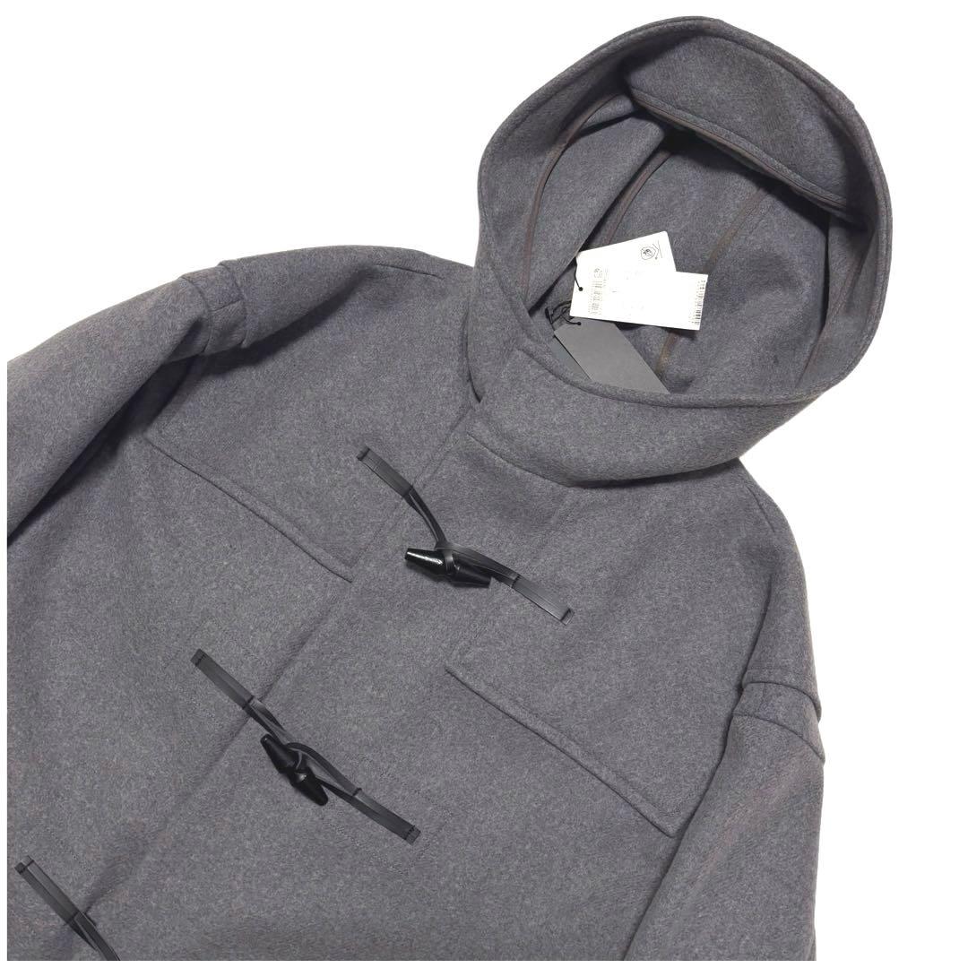 ✨新品タグ付き✨アンクレイヴ　ロング　ダッフルコート　ウールメルトン　グレー