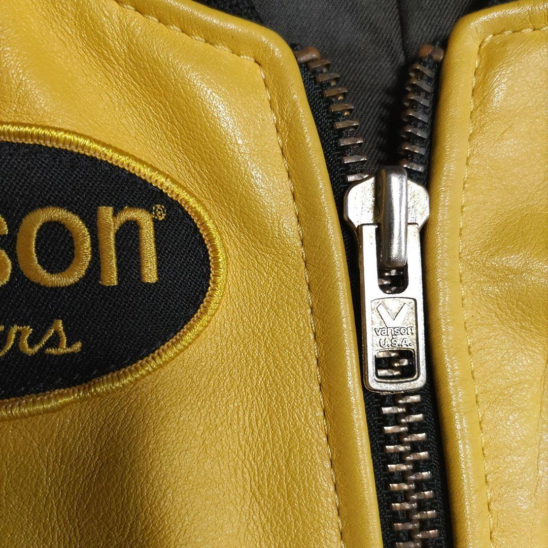 【40サイズ】Vanson TJV レザジャケット　スタジャン