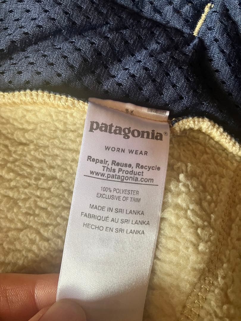 Patagonia フリース ベスト Mサイズ クリーム