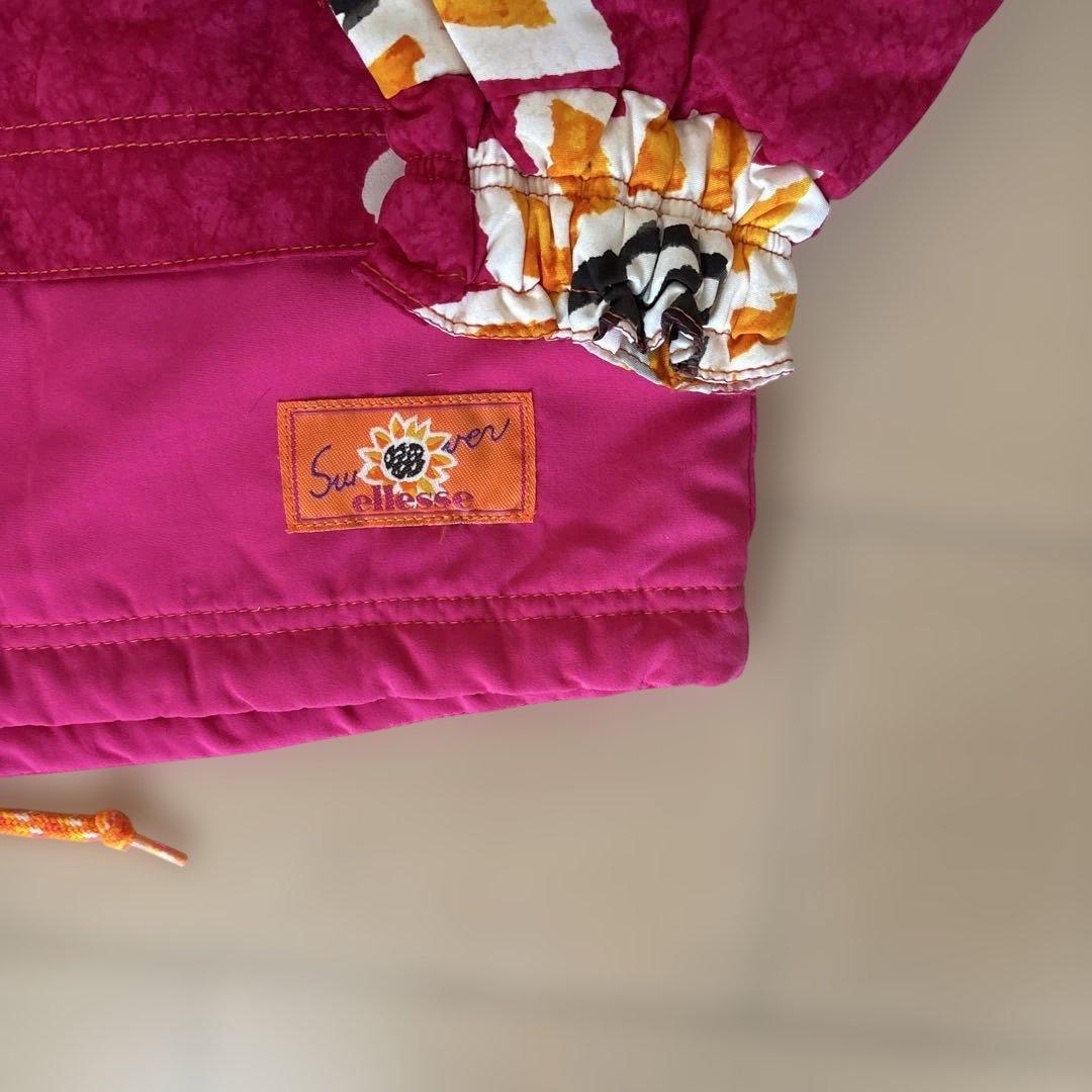 エレッセ　スキーウェア 女性用 ピンク ひまわり柄