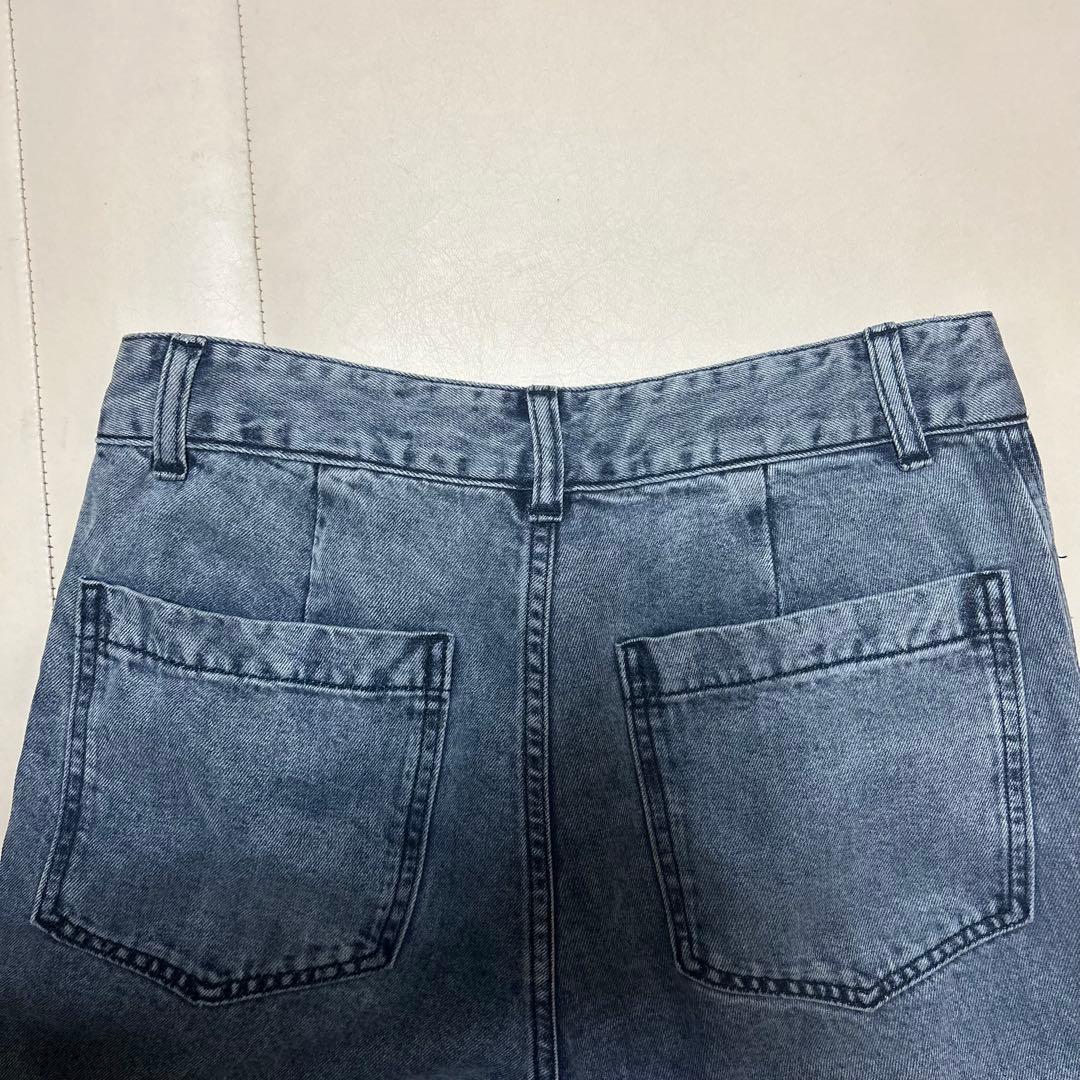 ライトドロストデニムパンツ loungedress ラウンジドレス s