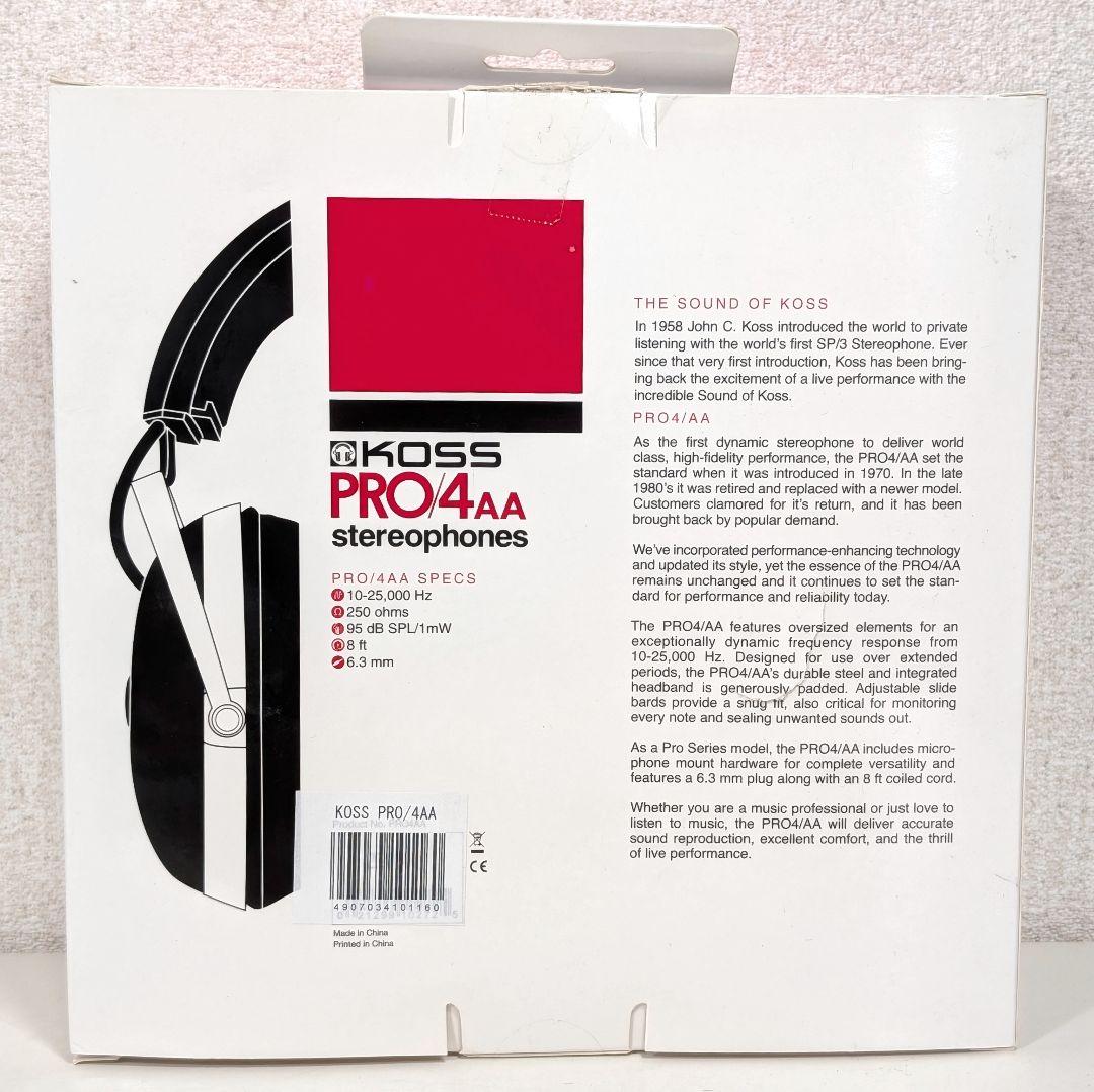 KOSS ( コス )PRO/4AA モニターヘッドホン 有線カールケーブル