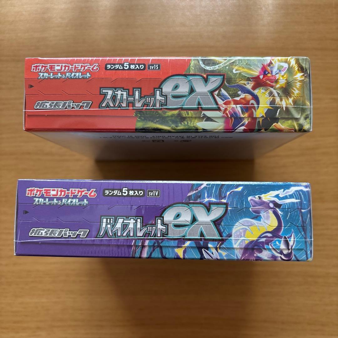 ポケモンカード　スカーレットex　バイオレットex　box シュリンク付き