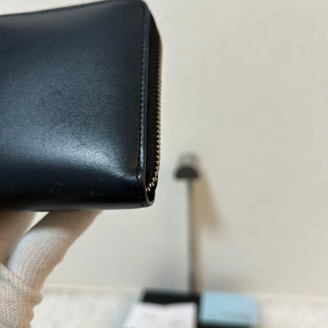 【完売品✨美品/マルチカラー】ポールスミス　ラウンドジップ　長財布　レザー　黒