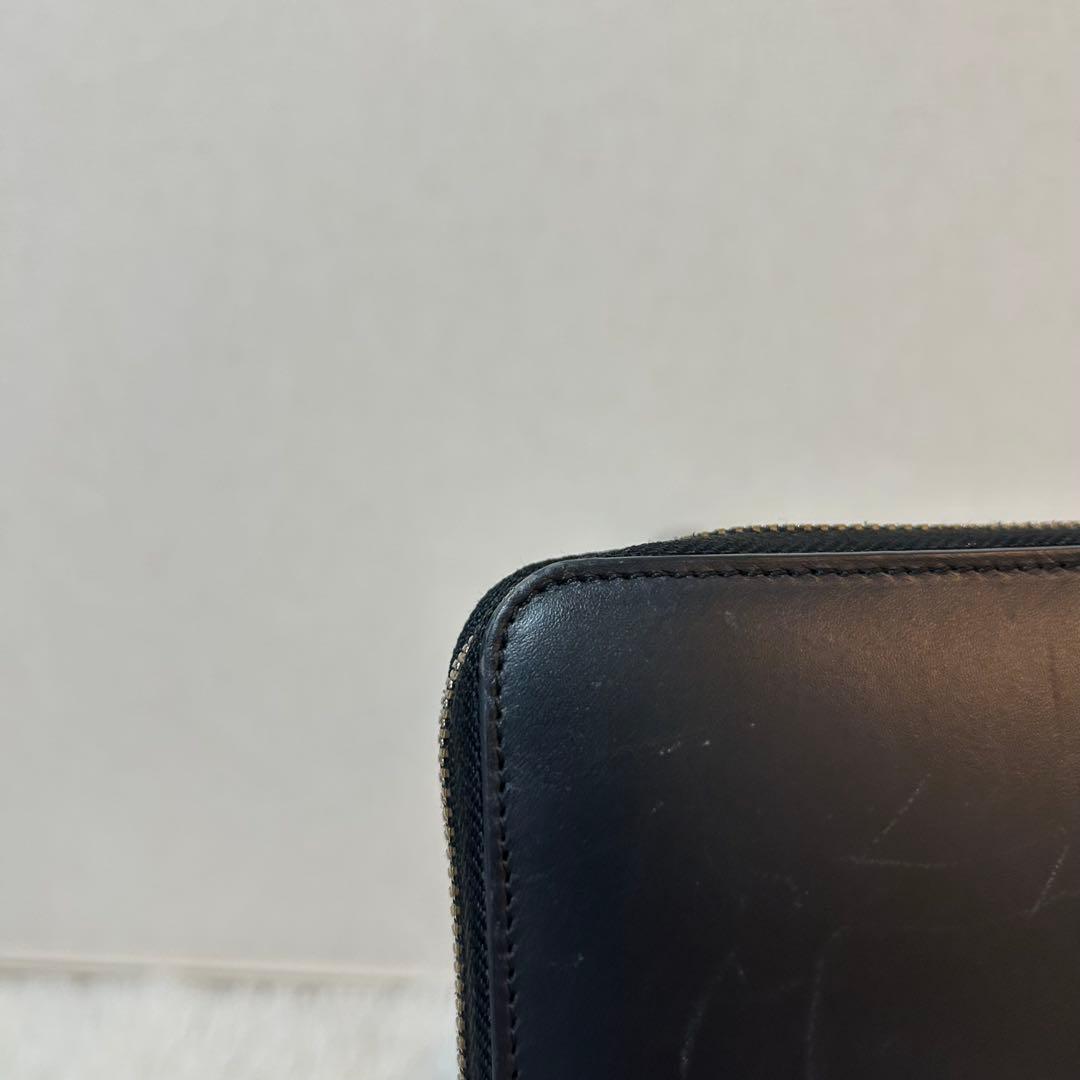 【完売品✨美品/マルチカラー】ポールスミス　ラウンドジップ　長財布　レザー　黒