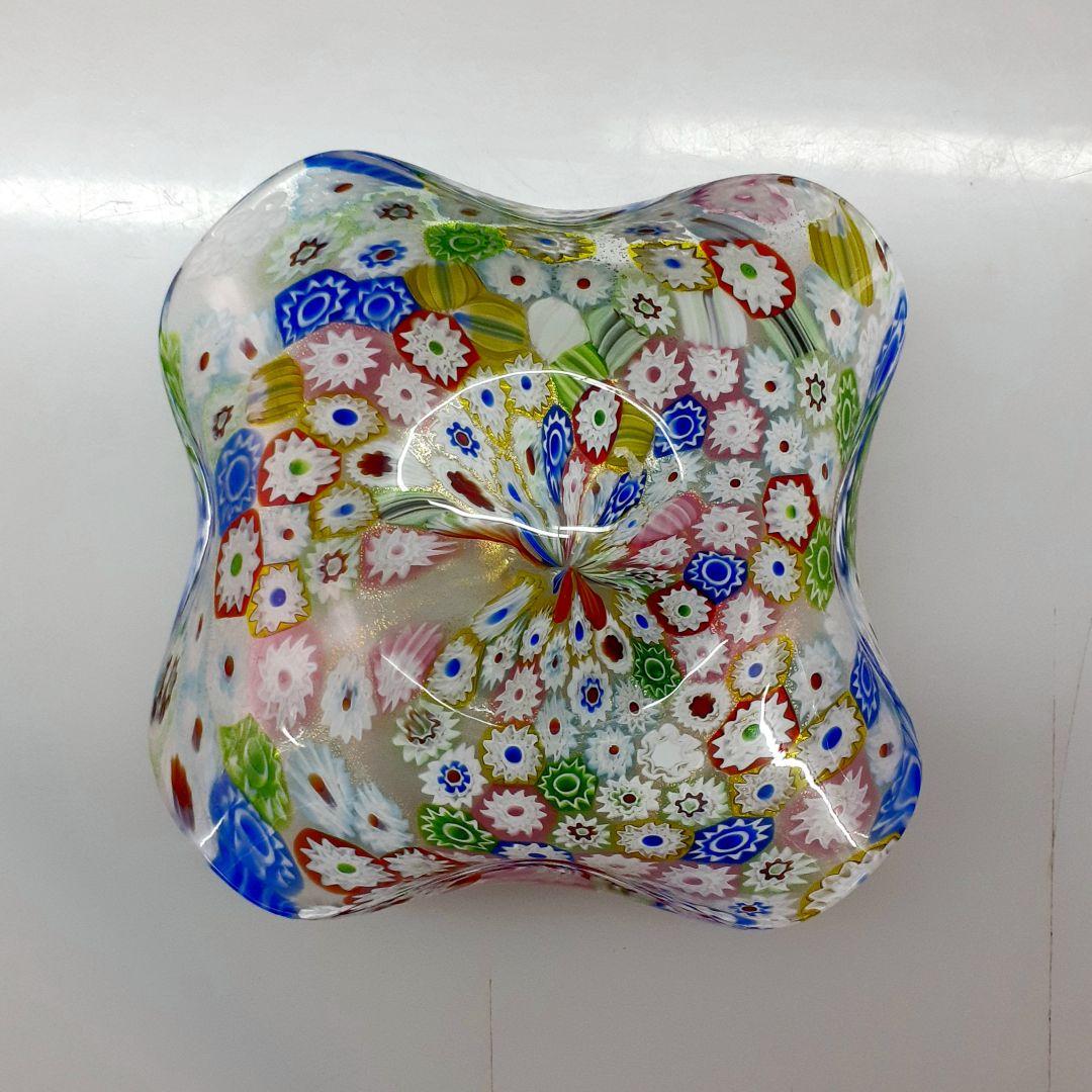 MURANO ムラノ 金彩 ミルフィオリ お碗 皿