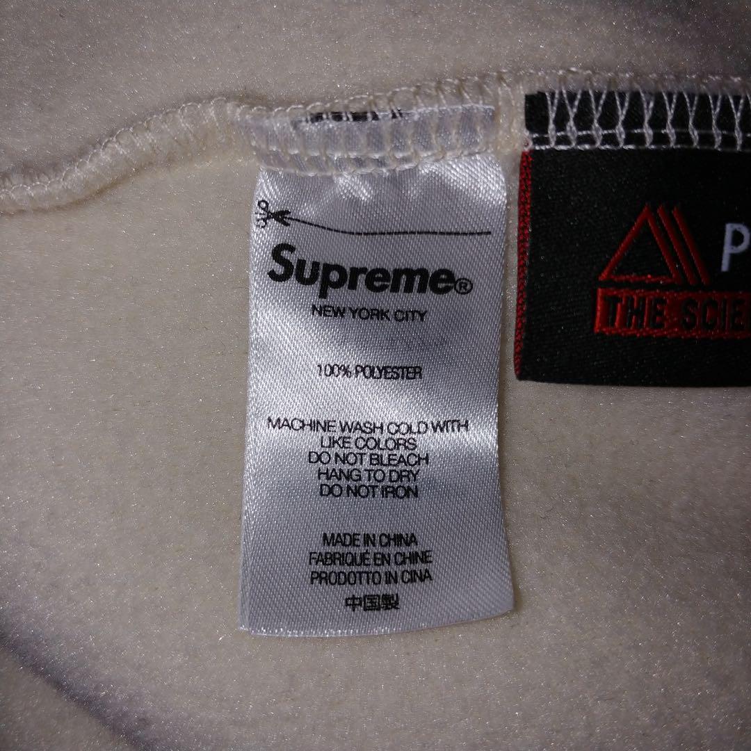 【入手困難モデル】シュプリーム ポーラテック フリース センターロゴ ベージL