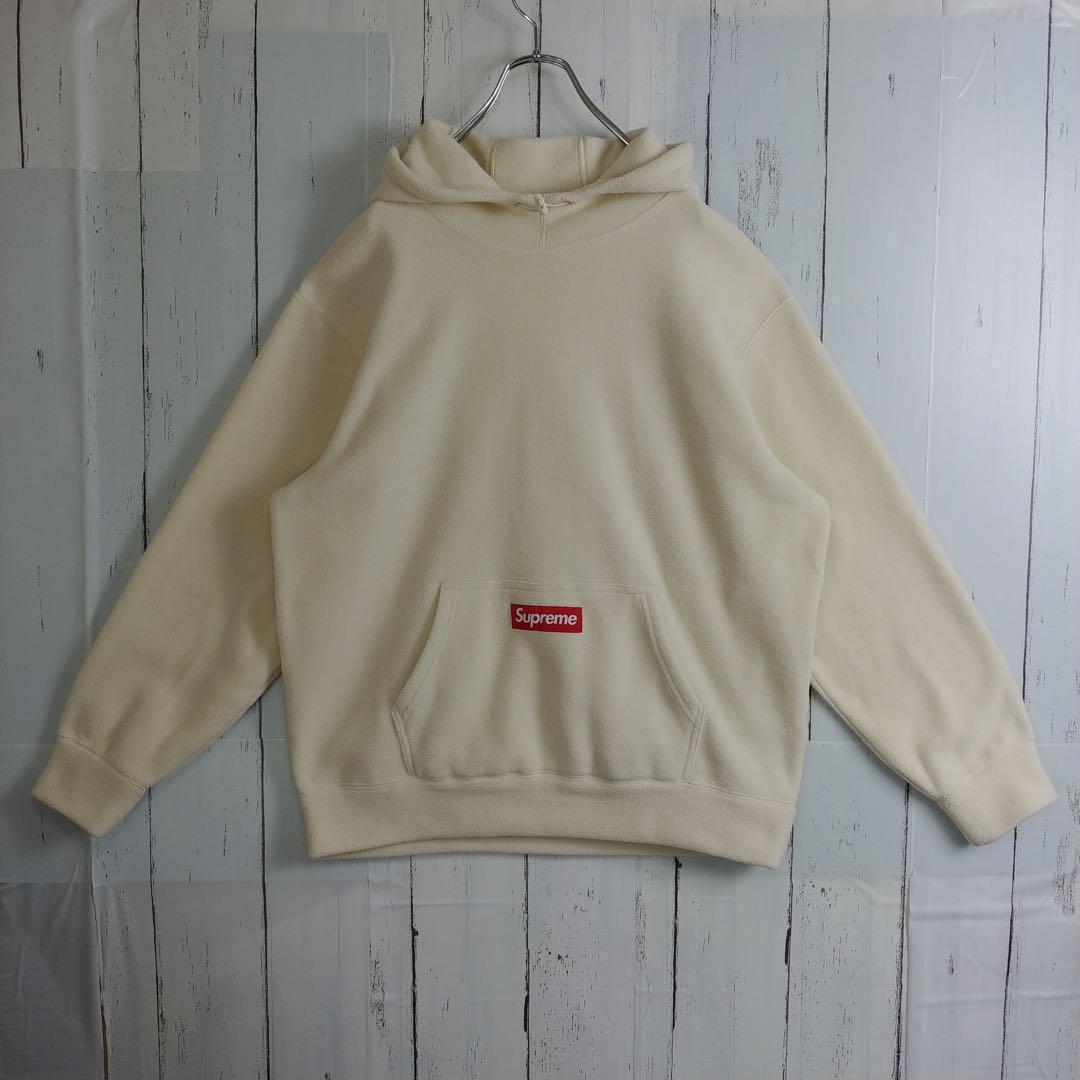 【入手困難モデル】シュプリーム ポーラテック フリース センターロゴ ベージL