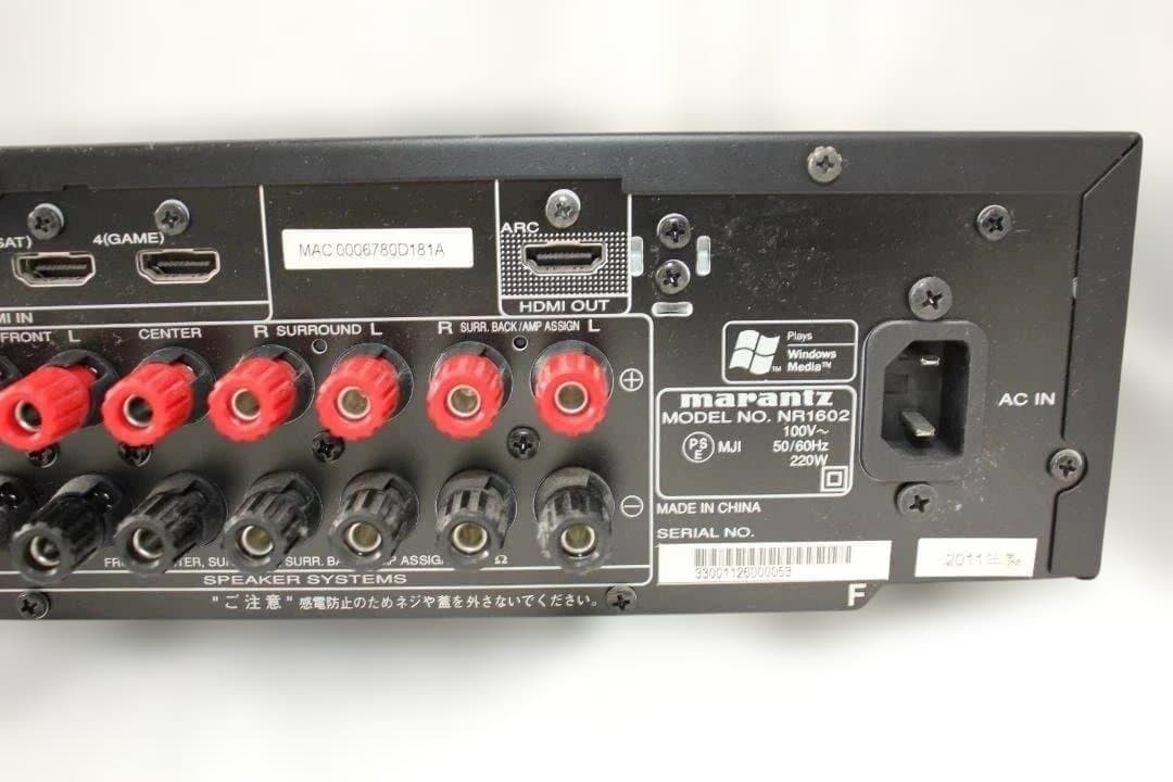 marantz AVアンプNR1601 サラウンドレシーバー　ブラック マランツ