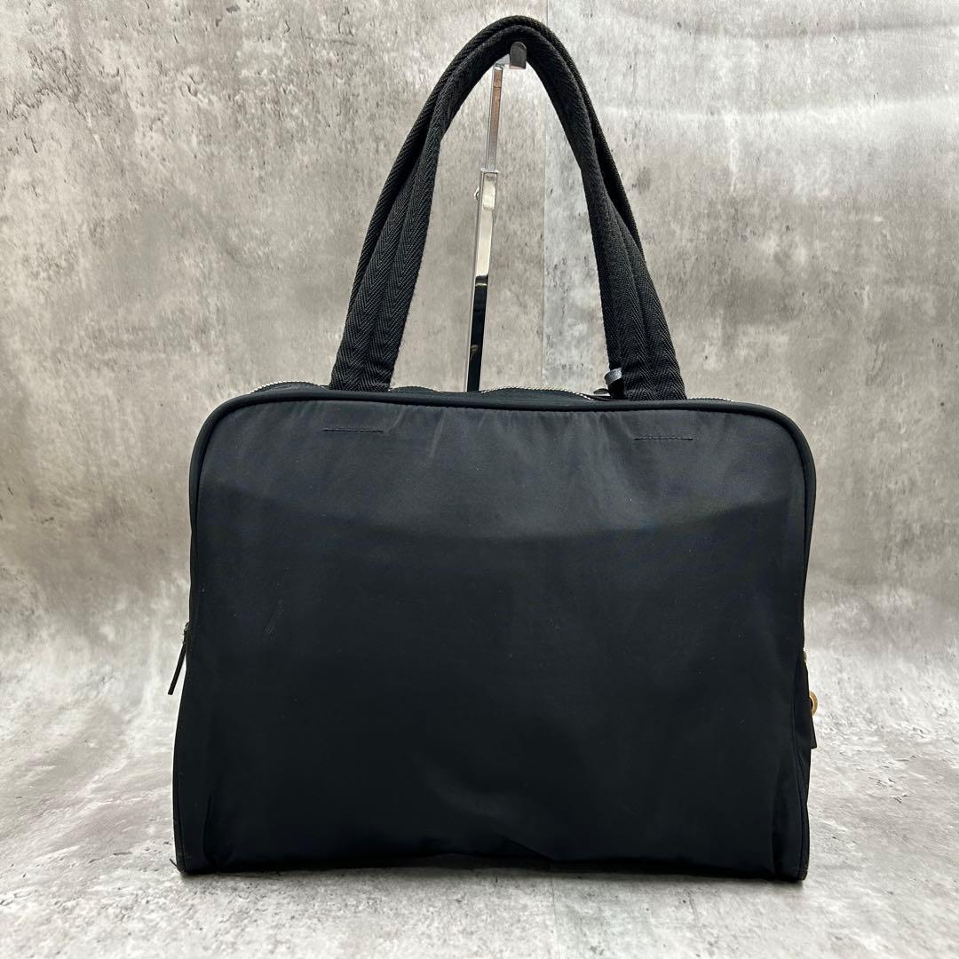 【美品・南京錠】 プラダ トートバッグ 2way ワンショル 三角ロゴ テスート