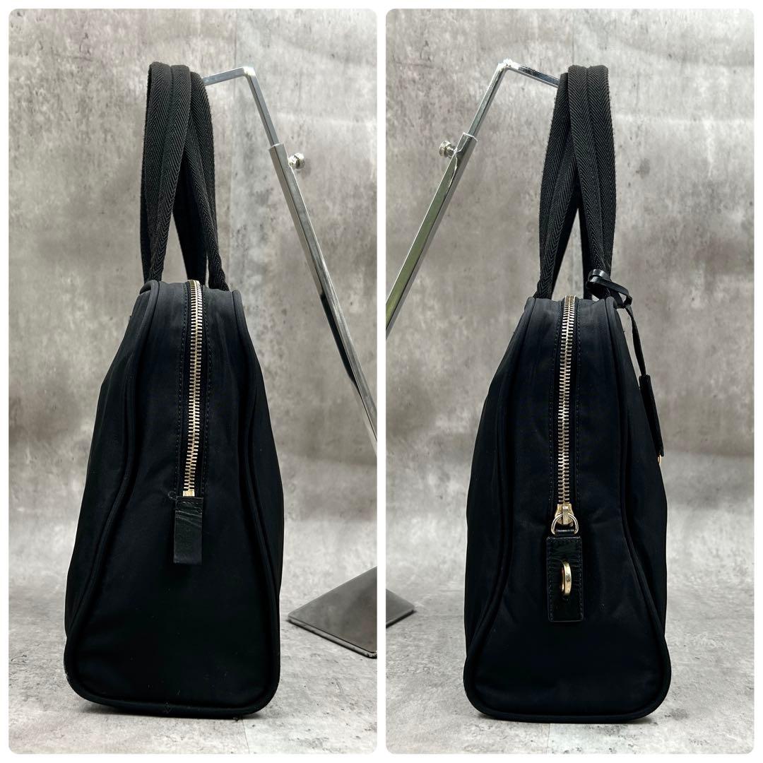 【美品・南京錠】 プラダ トートバッグ 2way ワンショル 三角ロゴ テスート