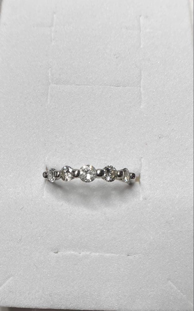 Pt900 ダイヤ ５石 0.5ct リング　指輪