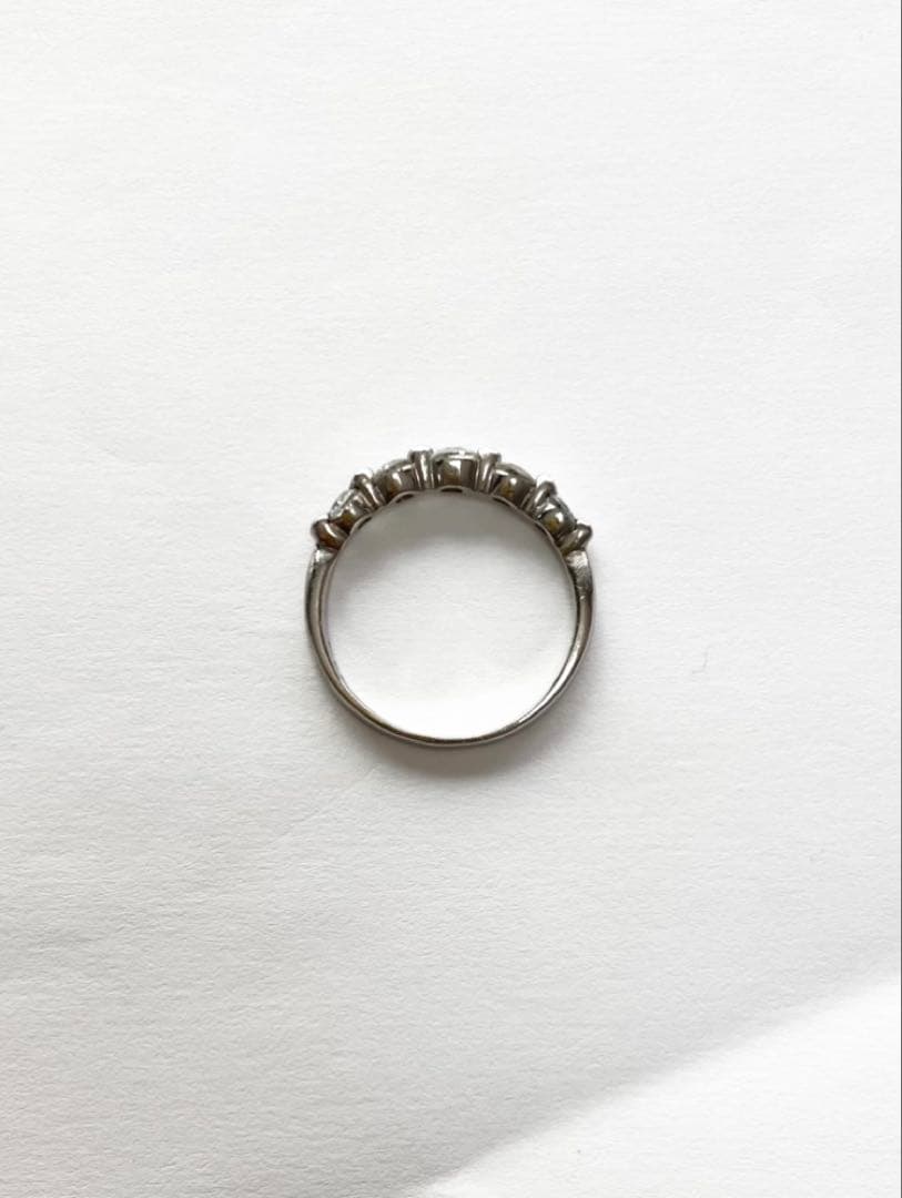 Pt900 ダイヤ ５石 0.5ct リング　指輪