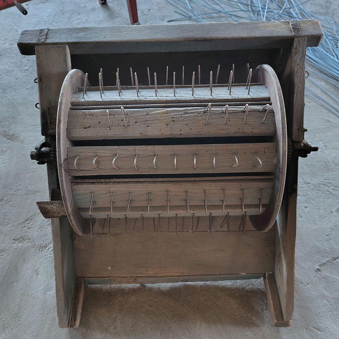 足踏み脱穀機　昭和　古民具　農具　ジャンク品