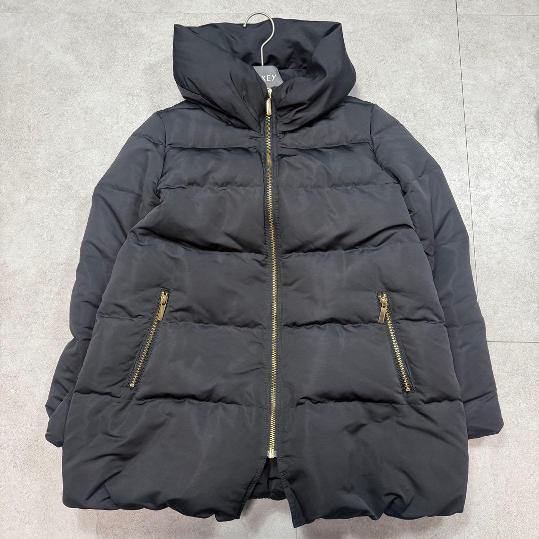 美品✨Noble エステルファイユミドルダウンコートコクーン 女優襟