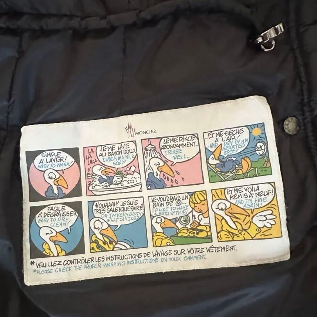 ★美品★MONCLER HERMINE ダウン黒　サイズ0