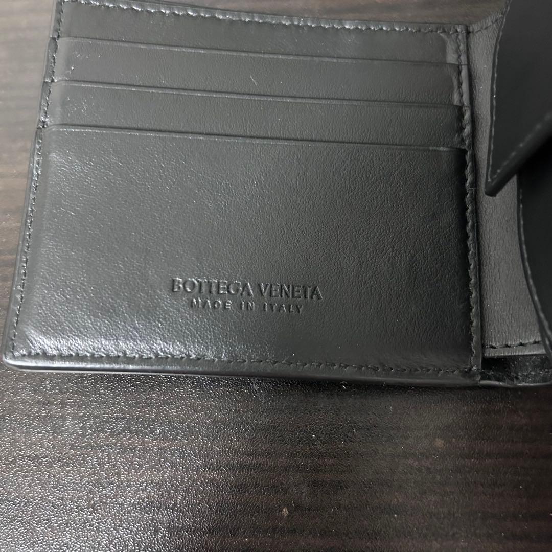 BOTTEGA VENETA 二つ折り財布　ケース付き ブラック