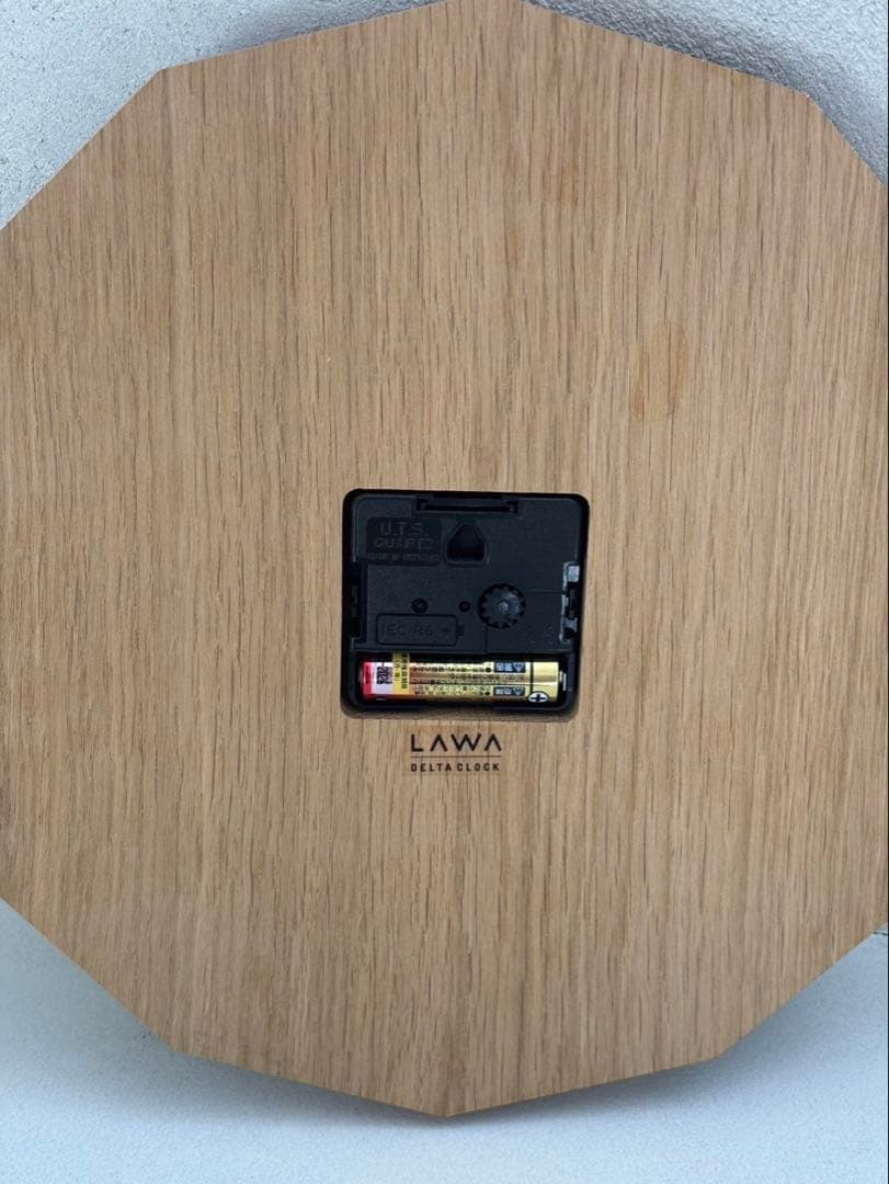 DELTA CLOCK デルタクロック オーク 黒針 LAWA DESIGN