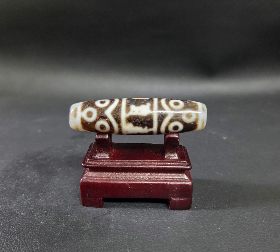 861　天珠　六字真言　梵字　十二眼天珠　貴重　珍品　dzibeads！