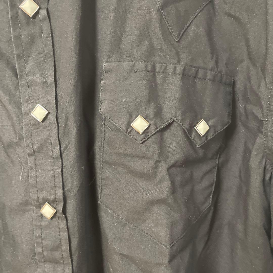 80s Rockmount ブラックウエスタンシャツUSA製ヴィンテージ