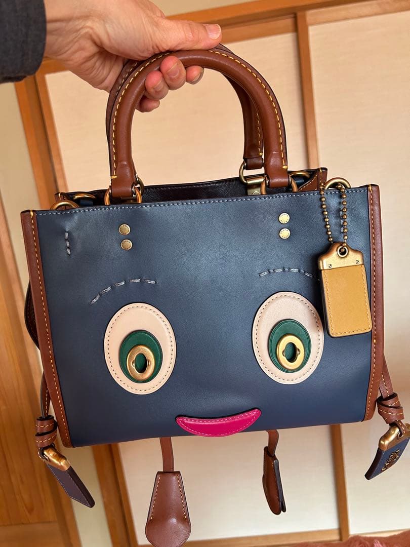COACH キャラクター顔デザイン ハンドバッグ