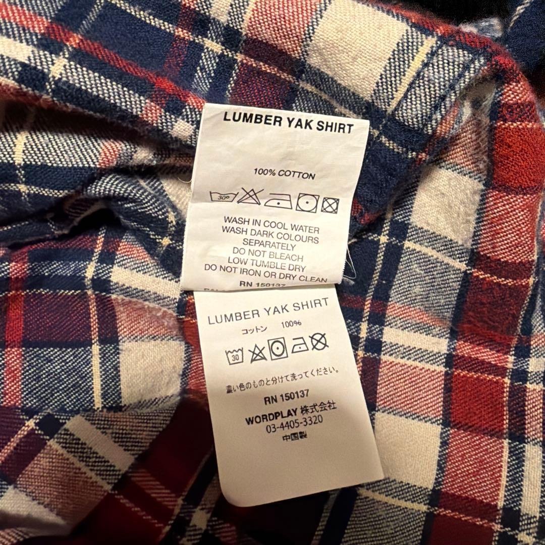 【美品】20AW PALACE Lumber Yak Shirt Ｌサイズ