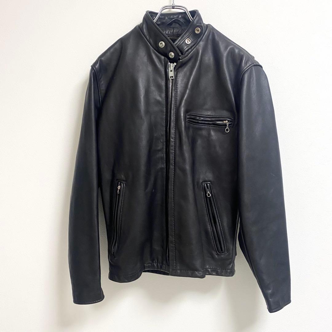 【美品即完売】schott usa製 ライナー付 レザージャケット ブラック