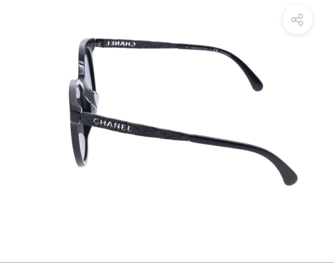 CHANEL サイドロゴブラックサングラス　5440-A/c.888/S8