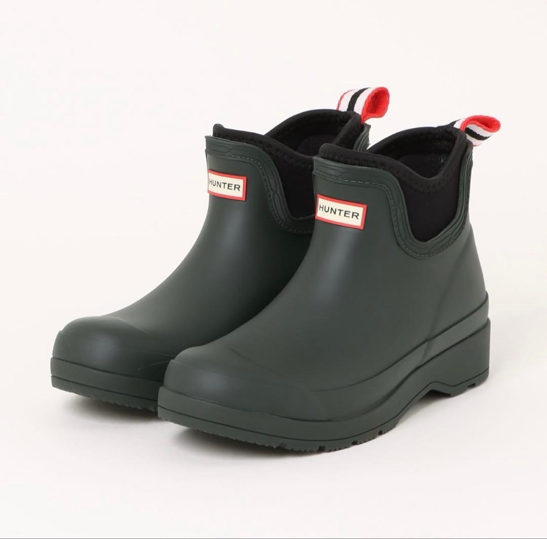 ハンター　レインブーツ　グリーン